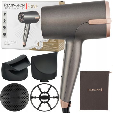 Remington D6077 One Dry 2000W Thermacare Haartrockner + 4 Aufsätze