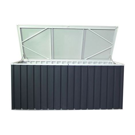 Tepro Metall-Gerätebox 170 x 70 cm Stahl Aufbewahrungsbox Auflagenbox Gartenbox (1/2)