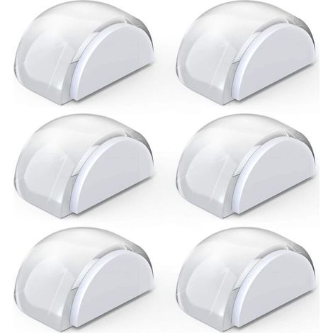 Door Stops, Transparent Door Stops Adhesive Door Stop for Floor and Parquet, Door Stops Protection for Doors and Walls, 6pcs (1/5)