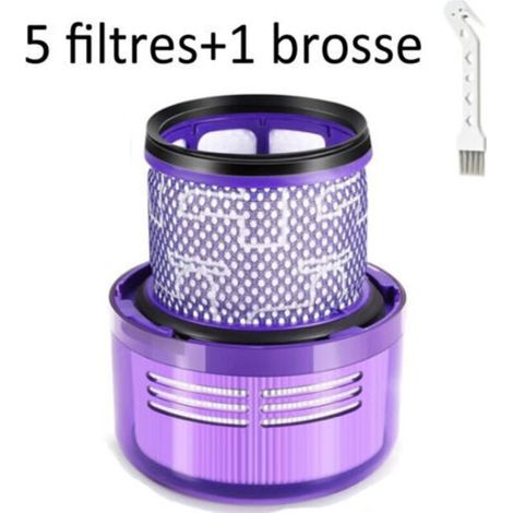 5er-Pack Filter für Dyson V11 Absolute Extra Pro, V11 Torque Drive Animal, V15 Detect Akku-Staubsauger SV14, SV17, SV22. Waschbarer HEPA-Ersatzfilter. Ersetzt DY-970013-02.