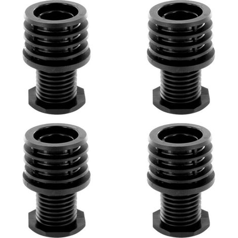 Set mit 4 runden, 30 mm großen, versenkten Endkappen – verstellbar mit integrierter Schraube – für Möbelbeine, Stühle, Regale und Tische (1/2)