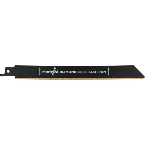 Lame pour scie sabre diamant fonte Q850 200 mm très rapide et durable
