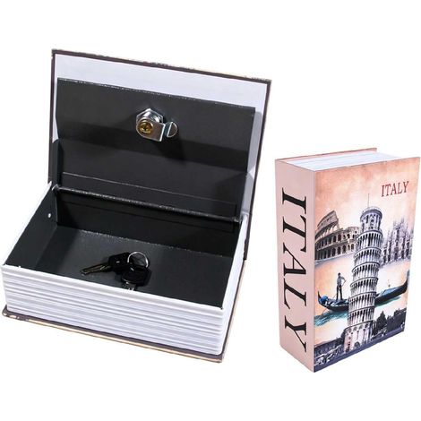 Coffre-fort De Livre Avec Serrure à Clé, Livre De Détournement De Petite Taille, Coffre-fort Portable En Métal, Coffre-forts Caché Pour Livres Secret, Livres De Détournement De Dictionnaire (1/5)