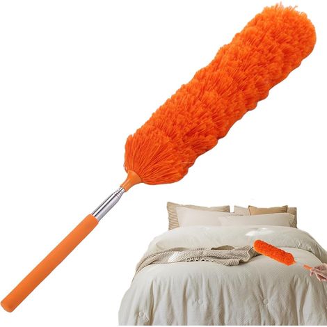 Plumeau télescopique, plumeau de Plafond avec rallonge,Nettoyeur de  Brosse à poussière rétractable - Plumeau en Toile d'araignée avec Poteau télescopique, Nettoyeur de Brosse à poussière (1/5)