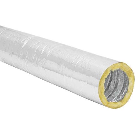 Gaine souple alu isolée avec spirales rapprochées RE2020 D160 long 10m - SpireFlexAluIso - SPAIGSAIR⌀160/25L10 ECONONAME - SPAIGSAIR⌀160/25L10 Diamètre 160 mm