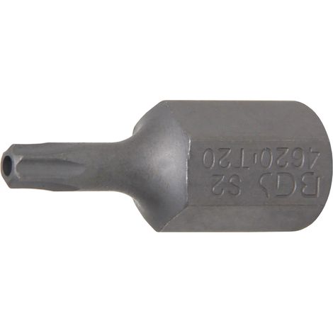BGS  Longitud  de  broca  30  mm  Accionamiento  hexágono  exterior  10  mm  (3/8")  Perfil  en  T  (para  Torx)  con  orificio  T20  -  4620 (1/2)