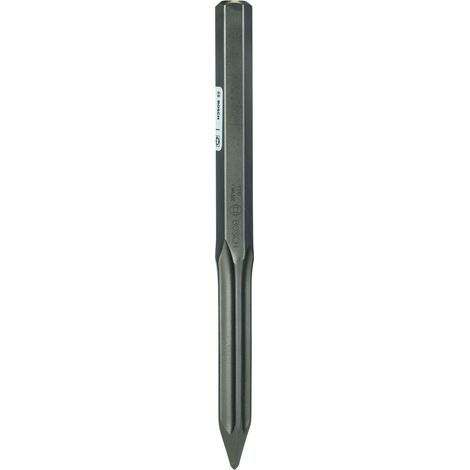 Bosch – Burin pointu 28 mm – Longueur 400 mm – Tige hexagonale pour béton et brique – Enlèvement de matière supérieur de 30%