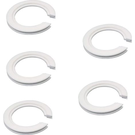 Lot de 5 Convertisseurs d'anneaux d'abat Jour E27 à E14,Anneau Réducteur d'abat Jour en Plastique de 42 mm à 29 mm,Convient à la Plupart des Phares à Baïonnette,Supports de Lampe,Blanc (1/5)