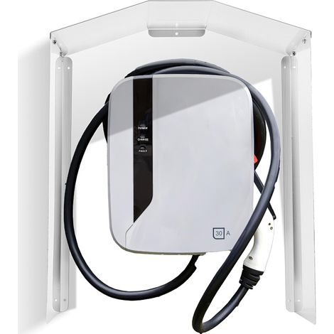 Randaco Tetto in acciaio inossidabile 304 per Wallbox, inclusi accessori di montaggio - Copertura per Wallbox 45 x 40 x 20 cm - Protezione dalle intemperie per garantire la sicurezza della ricarica.