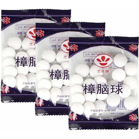 Prévenir Les Mites 200 pièces de Boule Anti-Insectes Anti-Mites désodorisation des Toilettes Protection des placards Soins de Jardinage (1/5)