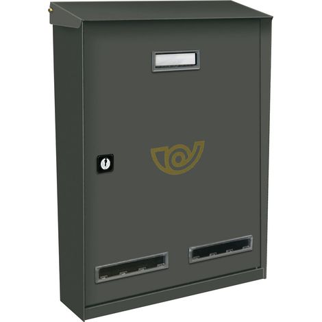 CASSETTA POSTALE ALUBOX SIRIO RIVISTE GRIGIO GHISA- ALUBOX- 1,0 pz