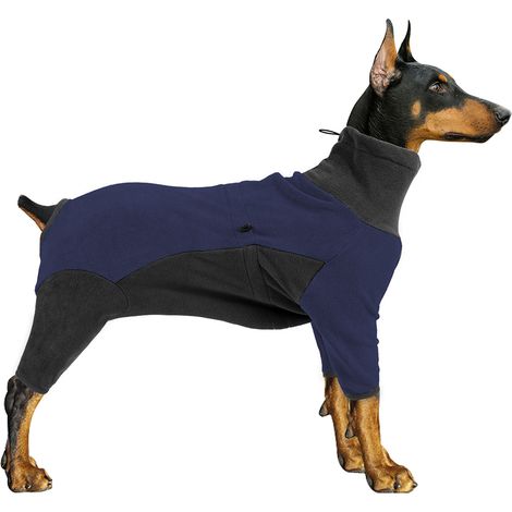 Sweat-shirt en coton pour animaux de compagnie - Bleu et gris - XL (1/5)