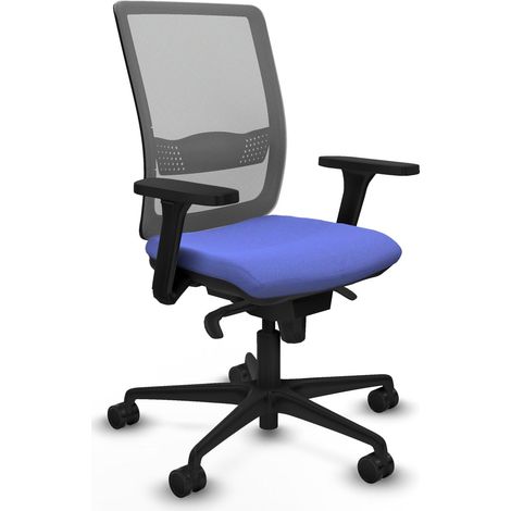 Silla de oficina piqueras y crespo Haches negro respaldo fijo soporte lumbar ajustable (1/2)