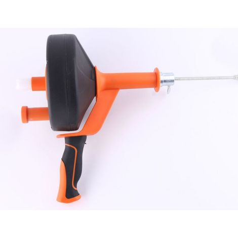 Déboucheur de Tarières de Vidange avec Adaptateur de Foret, Serpent de Plomberie Flexible, Manuel ou Électrique pour Cuisine, Salle de Bain