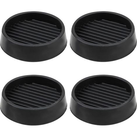 protectores de goma antideslizantes para patas de muebles, camas y sillas (5 x 5 cm, negro) (1/4)