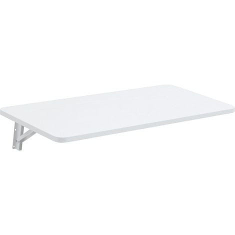 Mesa plegable de pared blanca de MDF 80 x 40 cm HOMVRA (1/5)