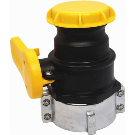 Adaptateur de réservoir IBC 75mm DN50 Vanne à papillons de vidange Raccords de vidange pour carburant à huile. vanne de tonne (1/5)
