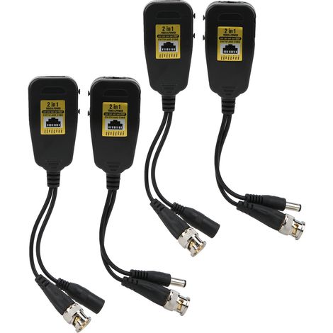 4 émetteurs vidéo HD avec protection contre les surtensions et balun d'alimentation RJ45 2 en 1 HDCVI/TVI/AHD/CVBS 28MP (1/5)