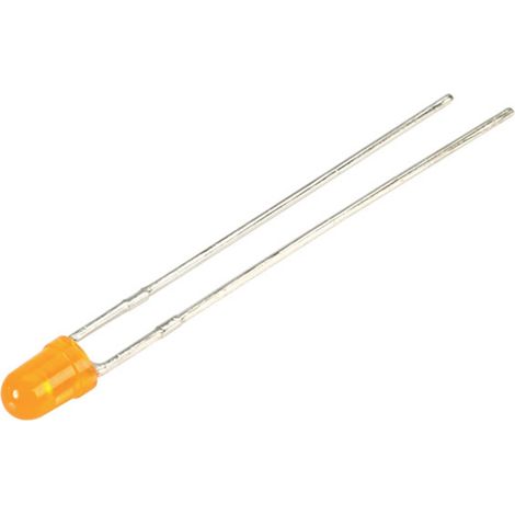 Kingbright LED bedrahtet Orange Rund 3 mm 20 mcd 40 ° 30 mA 2 V