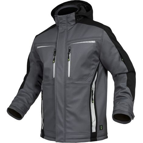 Triuso Leibwächter Winter-Softshelljacke Flex-Line  Gr. 6XL grau/schwarz