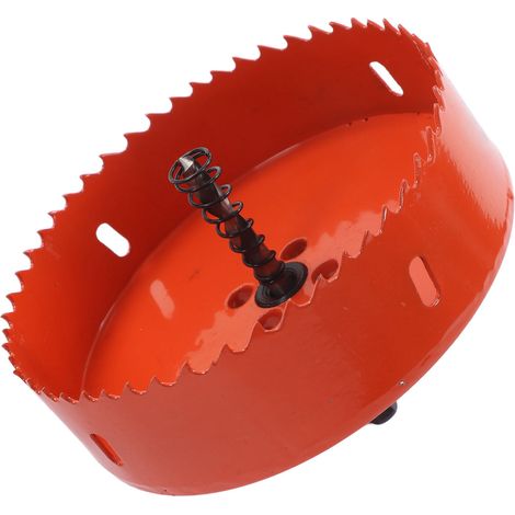 Bimetall-Lochsägenaufsatz aus Schnellarbeitsstahl mit Zentrierbohrer für Holz und Kunststoff 4-29/32 Zoll (125 mm) (1/5)
