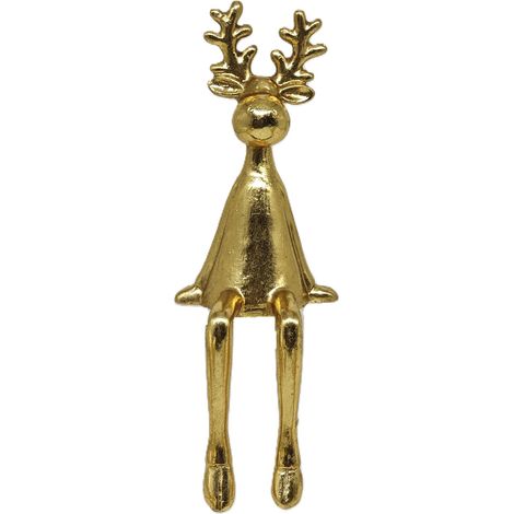 TrendLine Dekofigur Rentier 10 x 25,5 cm gold