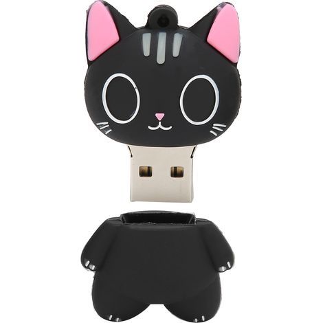16-GB-USB-Stick mit Katzenmotiv zum Speichern von Daten, Fotos, Musik, Filmen und Dateien – Originelles Geschenk (1/5)