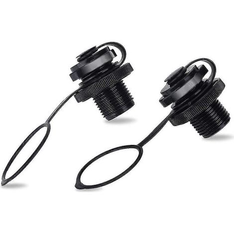Lot de 2 bouchons de gonflage spiralés de rechange pour kayak gonflable Intex (système unidirectionnel) (1/5)