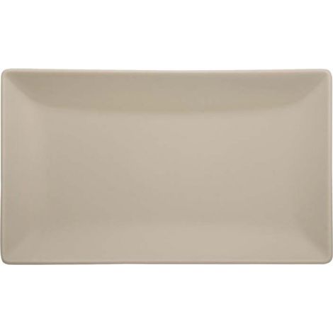 Morini Boston, vassoio rettangolare sabbia cm 34x22, in porcellana colorata