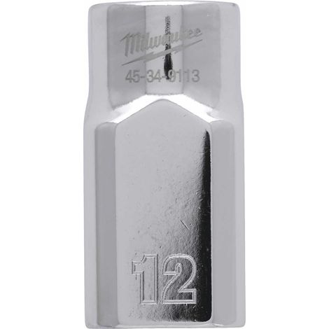 Milwaukee 4932480010 Kurzer Steckschlüssel, 1/2" Antrieb, 12mm Größe (1/2)
