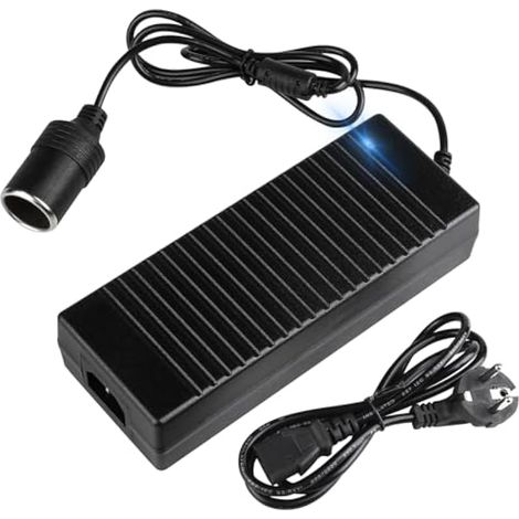 Adaptateur d'alimentation, AC à DC Adaptateur Converter 220V à 12V, Adaptateur Secteur pour Voiture, Adaptateur Allume Cigare Secteur pour Refroidisseur Portable Refroidisseur Convertisseur Courant (1/5)