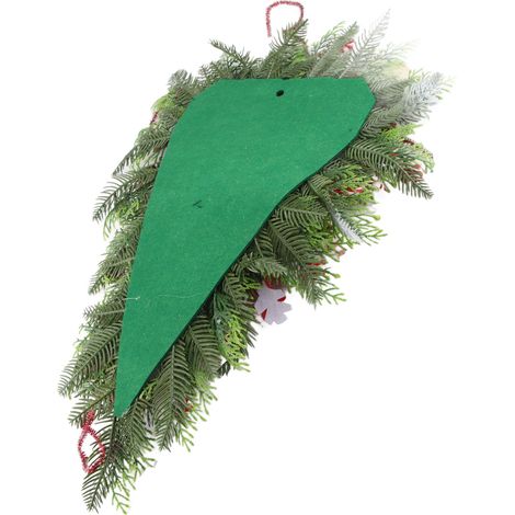 Weihnachtliche Hängegirlande in Form eines Kranzes für Wohnzimmer, Schlafzimmer, Büro, Hochzeit, Geburtstag (1/5)