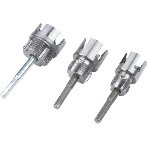 Kit filetage tube, 3 pièces, argenté, pour métal et plomberie (1/5)