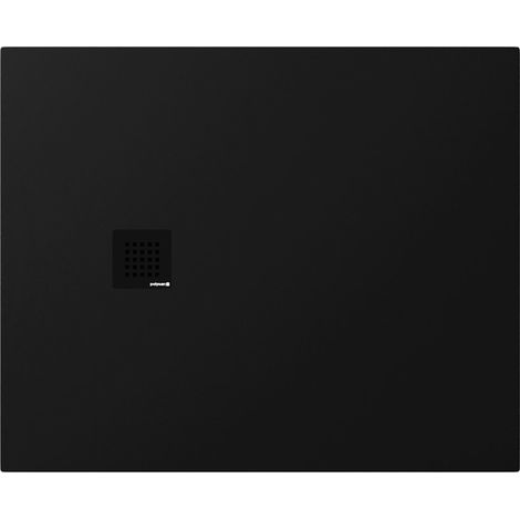 Receveur de douche en marbre coulé TRENECA 110x90cm, découpable selon vos demandes, noir mat