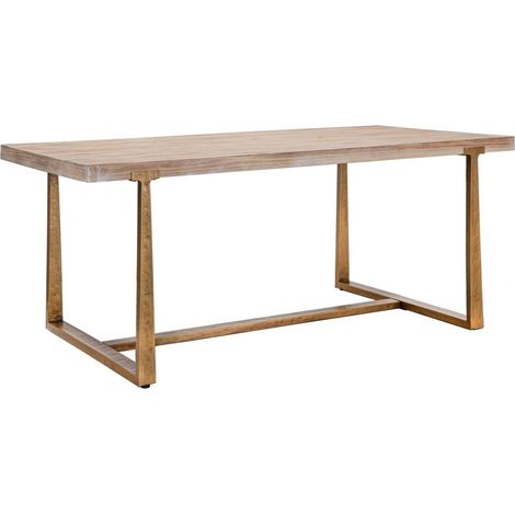 Esstisch Holz und Metall 90x180cm im industriellen Stil Ankara