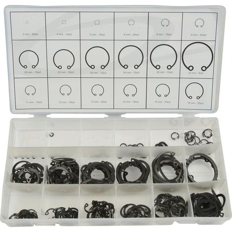 Juego de anillos Seeger internos 300 piezas (20) (1/5)