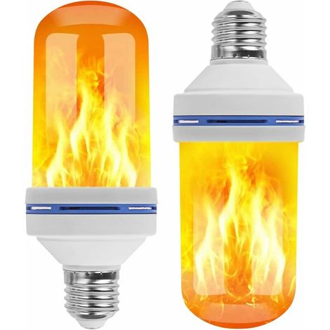 VURAHOME - Ampoule flamme, design 4 modes E27 lampe effet de lumière vacillante 5W LED lampe d'extérieur lumière vacillante pour la maison jardin bar fête mariage restaurant Saint Valentin décoration, (1/5)