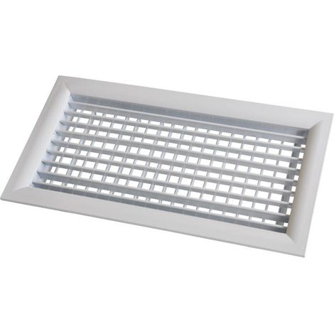 GRILLE DE SOUFFLAGE DOUBLE DEFLECTION ALUMINIUM BLANC MATE 300 X 100 MM BAILLINDUSTRIE DD300X100