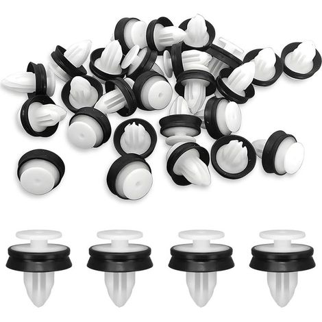 50 pezzi di clip di fissaggio per interni auto, clip di fissaggio per paraurti auto, clip di fissaggio in plastica per rivestimenti interni delle portiere, clip di fissaggio per pannelli robuste e dur (1/5)