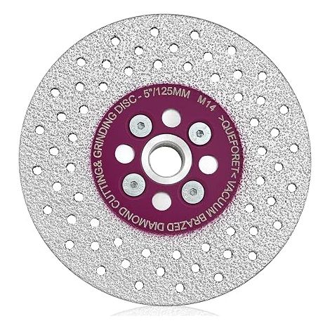 Tile Disc 125 mm – Cutting Disc for Cutting and Grinding Granite Marble Concrete Porcelain with M14 Flange (1/5)
