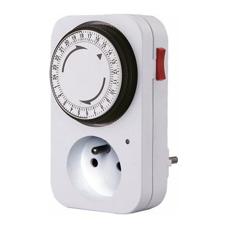 Minuteur 24H pour tableau électrique – Alimentation 230V – Puissance max. 3680W – Programmation jusqu'à 96 programmes/jour – E305D3 – Markenartikel