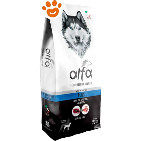 Dagel Alfa Dog Adult All Breed Plus con Manzo e Agnello - Sacco 20 Kg -