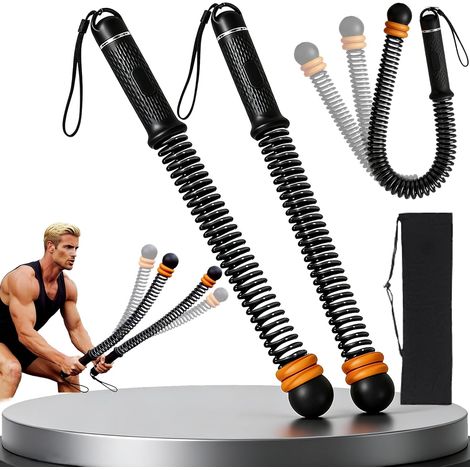 2 Pack Portable Heavy Duty Battle Rope with Storage Bag for Indoor Outdoor Boxing Training Training Training (1/5)