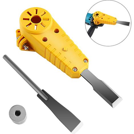 Meuleuse d'angle convertible en burin électrique, outil de menuiserie et de décoration, outil électrique pour rainureuse, pelle électrique, couteau pour M10 (1/5)