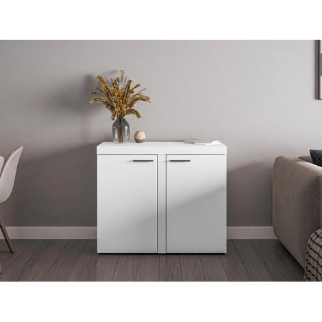 AX LIVING Schmal Kommode Spacoro 2T – Eleganz für Ihr Zuhause, Weiß