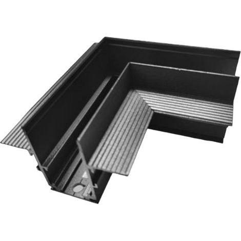 TrAdE Shop Traesio - Connettore Angolare Per Binario Da Incasso Track Lights Magnetiche Dc 48v Nero Gf-201-l - (1/3)