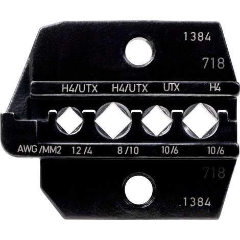 624 1384 3 0 Rennsteig Werkzeuge GmbH Crimpeinsatz-Solar für Amphenol UTX-C&F / H4 CF Steckverbinder Querschnitt 4mm² - 10mm² - 1 Stück