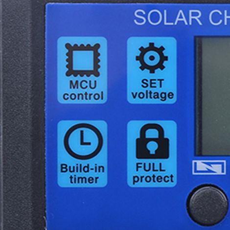 Contrôleur de panneau solaire 12V/24V 20A avec double sortie USB (1/5)