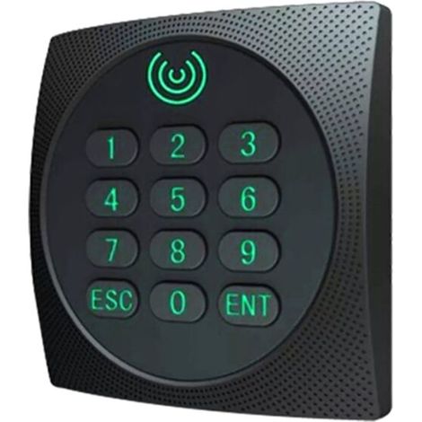 Lecteur RFID Wiegand KR602M 34/26 bits 13,56 MHz Mi pour contrôle d'accès, prend en charge la carte NFC, le mot de passe avec clavier LED