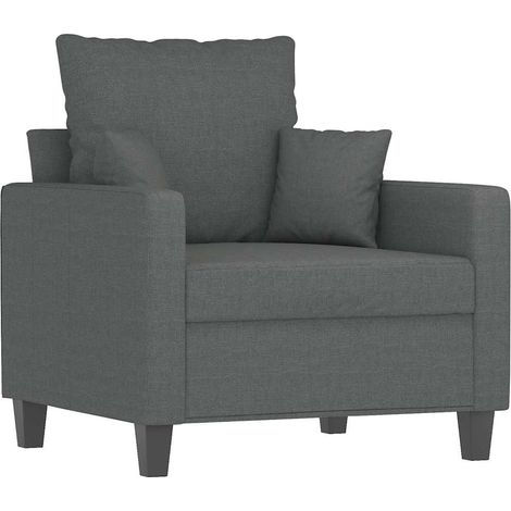 Maison Exclusive - Sessel Dunkelgrau 60 cm Stoff (1/5)